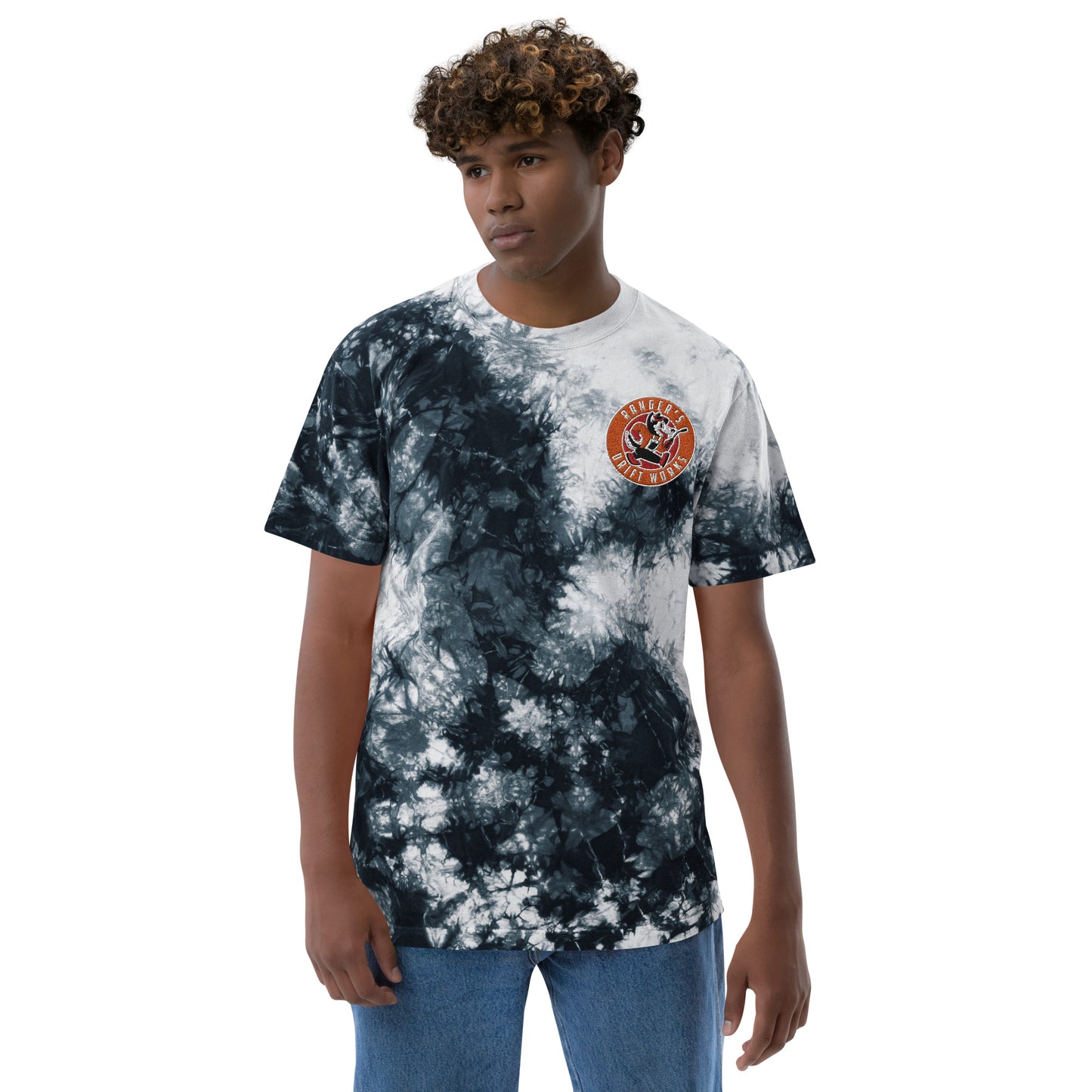 RDW Embroidered Tie Die T-shirt