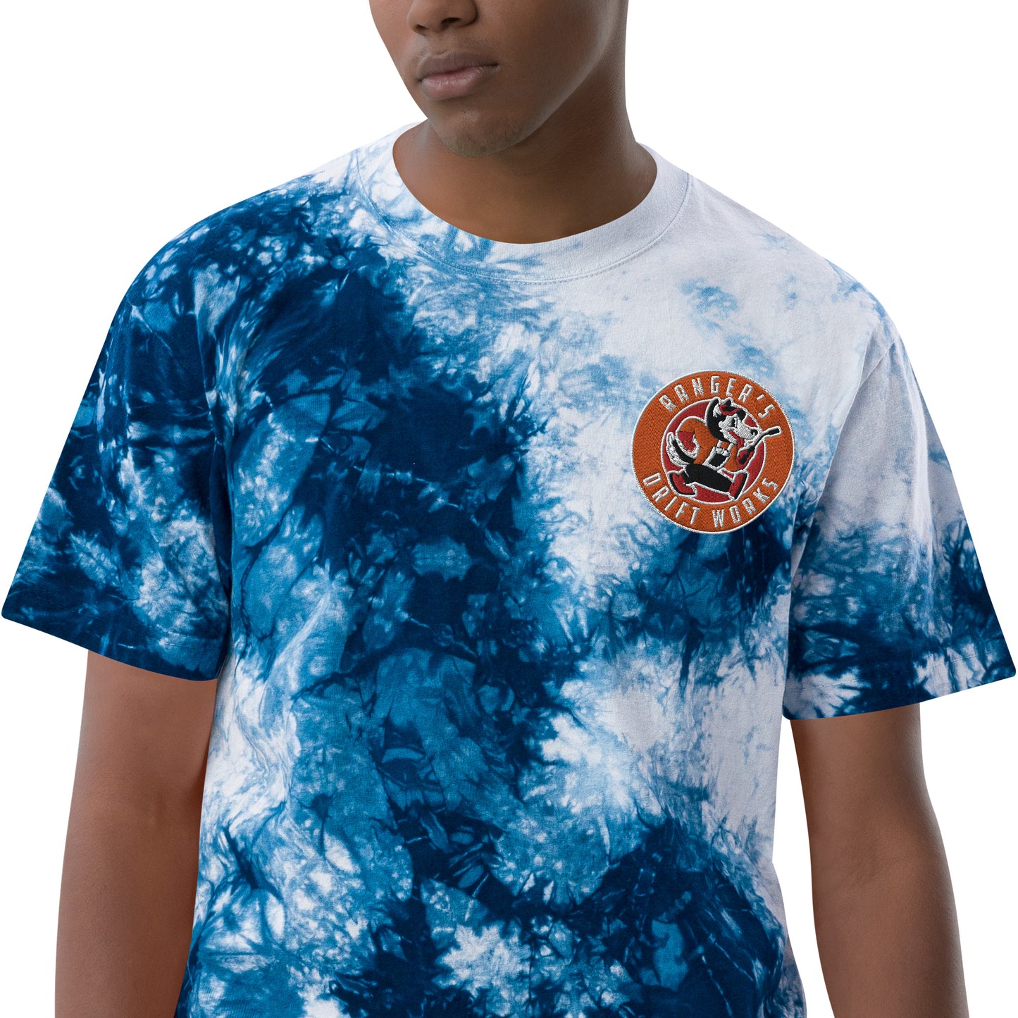 RDW Embroidered Tie Die T-shirt